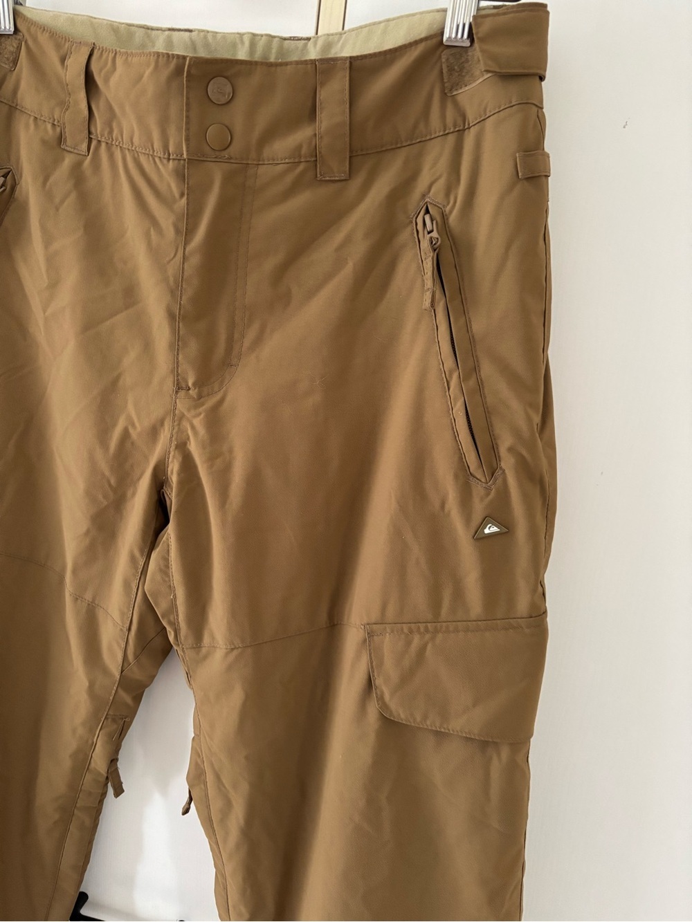 Quiksilver Utility Snow Pants Unisex Brown Ski Snowboard Men Small Winter Hiking - Picture 3 of 12